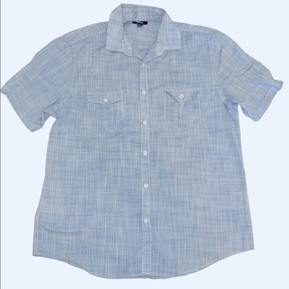 Alfani Short Sleeve Mens Button Down Shirt - Picture 3 of 6